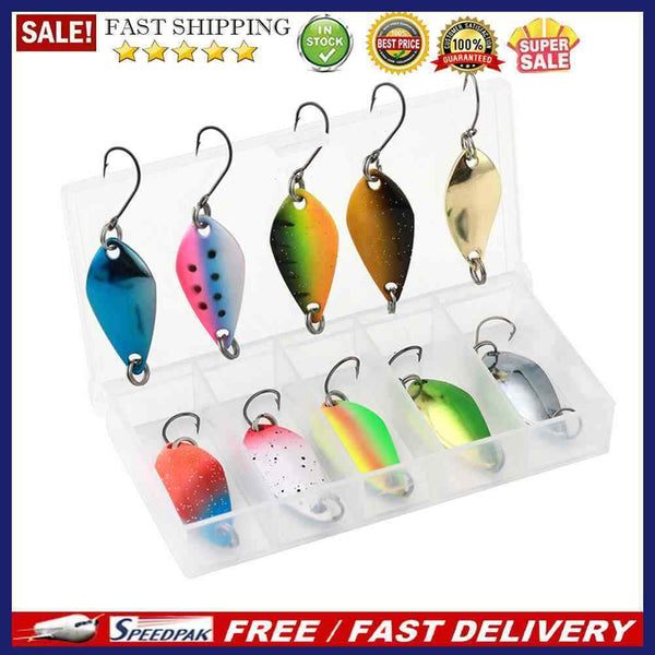 10x 2.5/3.5/5.5g Fishing Lures Artificial Crankbait Sequins Baits Fishing Tac