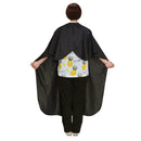 Black Barber Gowns Salon Hair Cutting Cape Hairdressing Cloth US N6H5