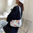 Streetwear Women Tote Bag Graffiti Fashion Shoulder Handbags PU Underarm Purse