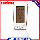 Mini Digital LED Backlight Calendar Temperature Thermometer Snooze Alarm Clock