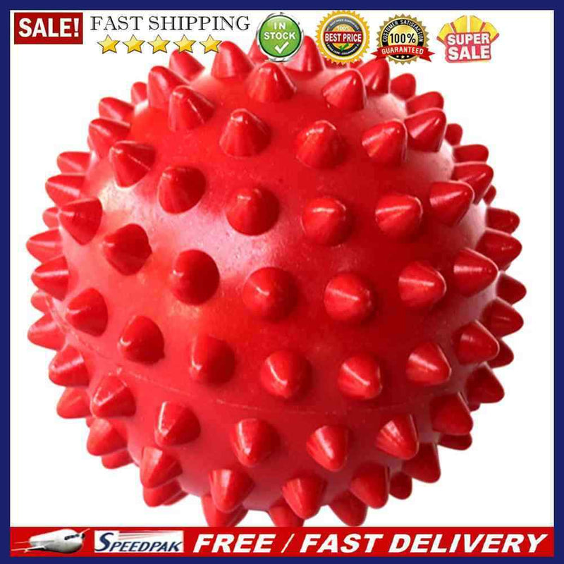 PVC Spiky Ball Trigger Point Fitness Hand Foot Pain Relief Ball (Red)