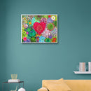 Love Succulent Plants Picture Diamond 5D Drill Round Painting DIY Full Kit Craft