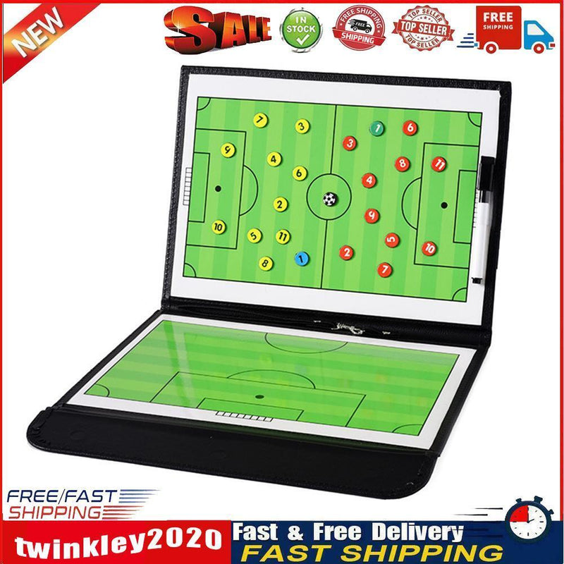 1 Set 53cm Portable Foldable Magnetic Football Coaching Training Clipboard Newly