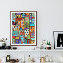 5D DIY Diamond Painting Kits Full Square Drill Cartoon House Drawing Mosaic Arts
