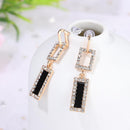 Crystal Geometric Drop Earrings Rhinestone Earring Ear Stud Dangling Earrings
