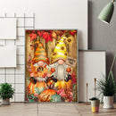 5D Rhinestone Pictures DIY Pumpkin Gnome Full Round Drill Diamond Painting Kit