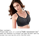 Pregnant Women Pad Feeding Bra Nursing Front Closure Clothes (XXL Black) Newly