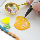200pcs Octagonal Fire Paint Lacquer Seal Wax Beads DIY Craft (Ming Huang)