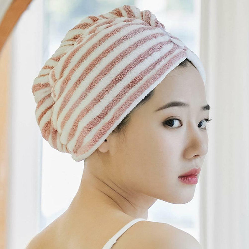 3x Dry Hair Cap Thickened Absorbent Towel Dry Hairs Caps Bath Bath Cap Dry Hairs