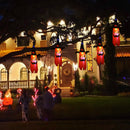 Halloween Glowing Wizard Light Safe LED Ghost String Lantern 5 in 1 Party F