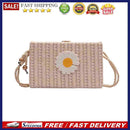 Fashion Straw Camera Bag Daisy Women Small Square Crossbody Ladies Messenger Bag