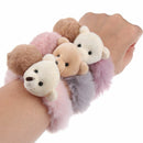 Women Girls Hairball HairBands Hair Tie Plush HairRope Bear Rubber Bands