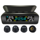 Solar Wireless Car TPMS Auto Tire Pressure Monitoring System + 4 External Sensor