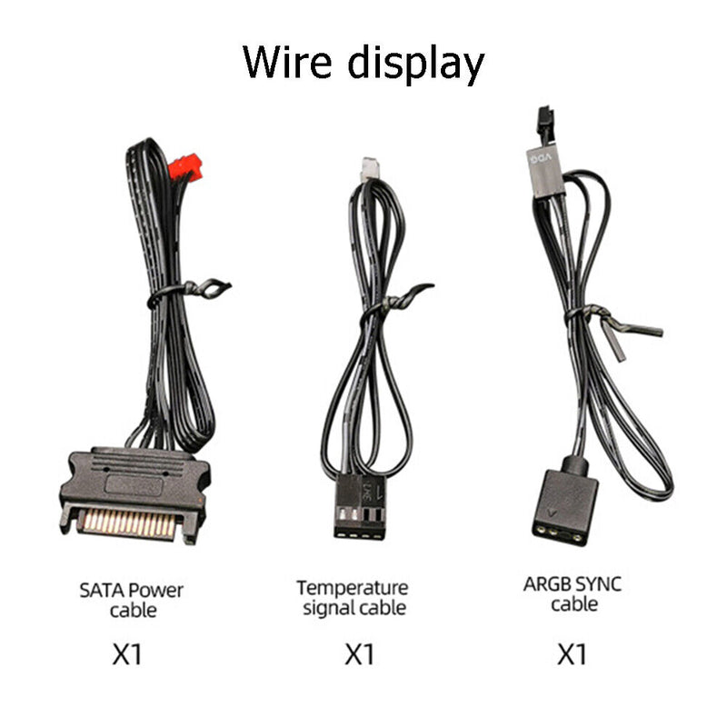 COOLMOON 4Pin PWM 5V 3Pin ARGB Cooling Fan RGB Intelligent Remote Controller