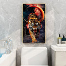 5D DIY Diamond Painting Kits Full Round Drill Moonlight Tiger Mosaic Art (Y64