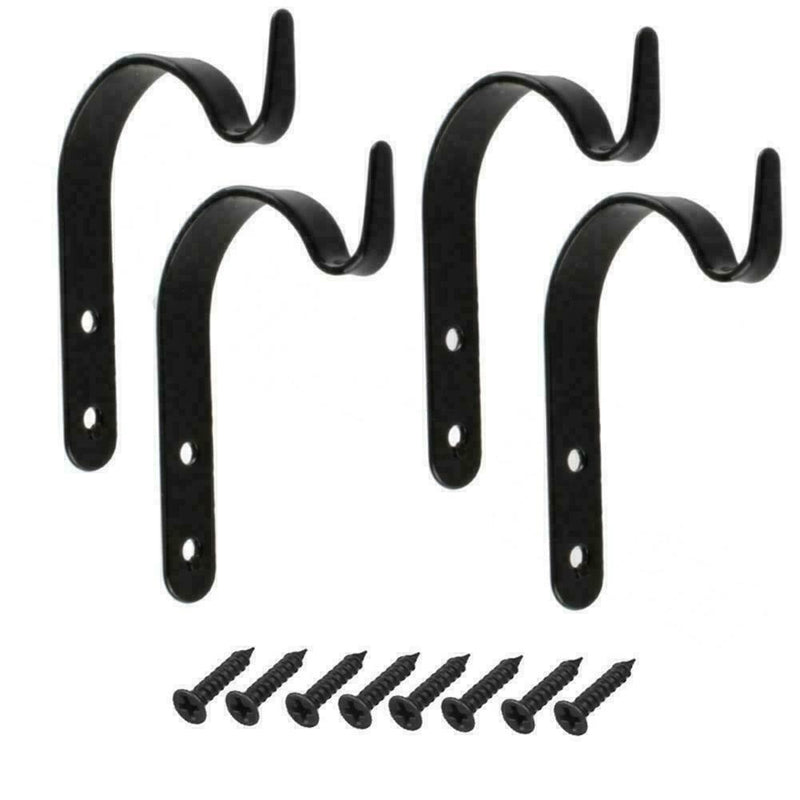4Pcs/Set Metal Hanging Basket Brackets Wall Hooks Coat Rack Hat Hanging Key T2V3