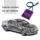 Digital Display Fuel Saver Grounding Voltage Regulator Stabilizer (Purple) Newly