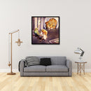 5D DIY Diamond Painting Full Round Drill Cat Rhinestone Modern Wall Home Deco