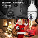 Smart Motion Detection 360° Dome Security 1080P Wireless WiFi Light Bulb Camera