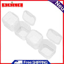 Matefielduk 4 Compartment Pill Box, Clear Faux Box