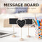 5x5pcs Mini Wooden Chalk Blackboard Signs Chalkboard Message Board (Square)