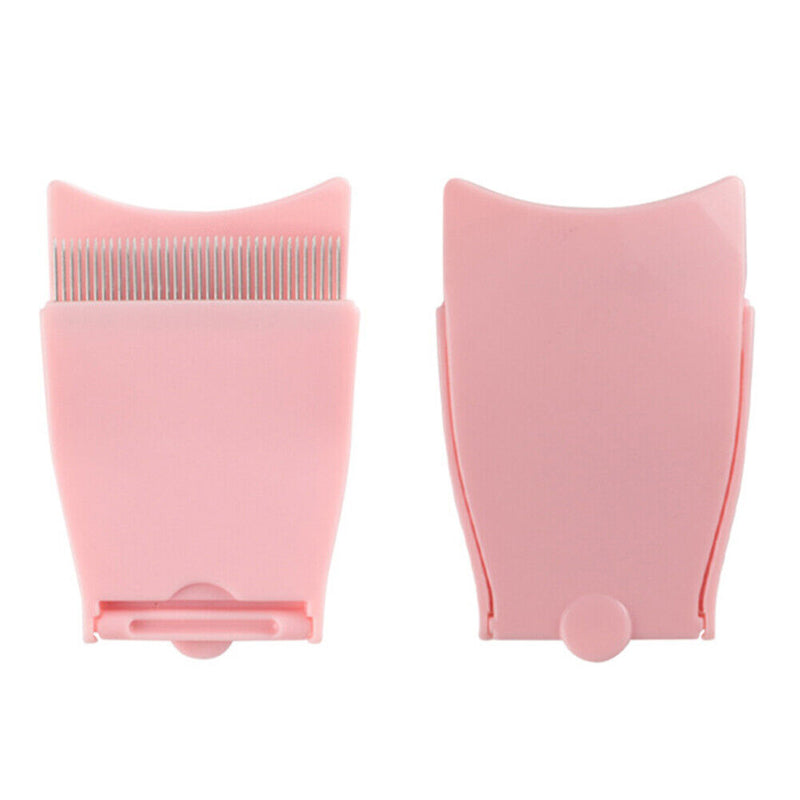 Eyelash Eyebrow Comb Durable Stainless Steel Needles Brush Comb for Girls Women