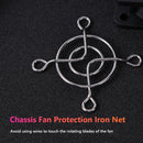 5pcs PC Case Fan Grills Computer Cooling Fan Finger Guard Protector (40mm) Newly