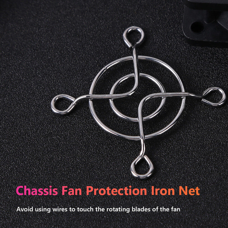 5pcs PC Case Fan Grills Computer Cooling Fan Finger Guard Protector (40mm) Newly