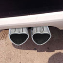 Dual Exhaust Tip Bolt-on Heart Edge Stainless Steel Tailpipe Tip 2.5 inch I