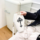 #A Gothic Crossbody Bags Coffin Shape Fashion Messenger Pouch Small for Women Gi