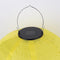 Solar Nylon Lantern Lamp Waterproof Hanging Light Festival Decor (Yellow)