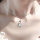 Short Temperament Clavicle Chain Niche Necklace Alloy Moon Splash Galaxy