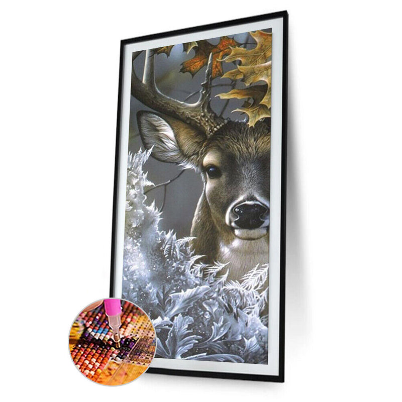5D DIY Diamond Painted Full Round Diamond Animal Deer LD168