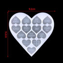 Necklace Earring Moulds Valentine's Day Mold Heart Shape Pendant Keychain DIY