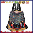 Fashion Print Multifunction Backpack Female Travel Anti-Theft Girls School Bags