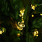 50LED 9.5m Solar Cherry Blossom String Light Decorative Lamp (Warm White) Newly