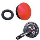 CNC MTB Road Bike Hollow Crank Cap Aluminum Crankset Screw Covers (Red)