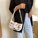 Streetwear Women Tote Bag Graffiti Fashion Shoulder Handbags PU Underarm Purse
