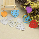 5pcs Heart Sewing Thread Metal Die Cutting Dies DIY Scrapbooking Embossing