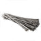 100PCS 4.6x200mm Stainless Steel Exhaust Wrap Coated Locking Cable Zip Ties