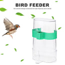 Clear Bird Feeder DispenserTray Window Viewing Automatic Birdhouse Water Utensil