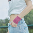 Wrist Sweatband Tennis Sport Wristband Volleyball Gym Wrist Brace (Pink) Newly