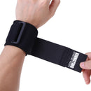 1Pair Adjustable Cotton Wrist Support Bandage Wraps Gym Wristbands(Black) Newly