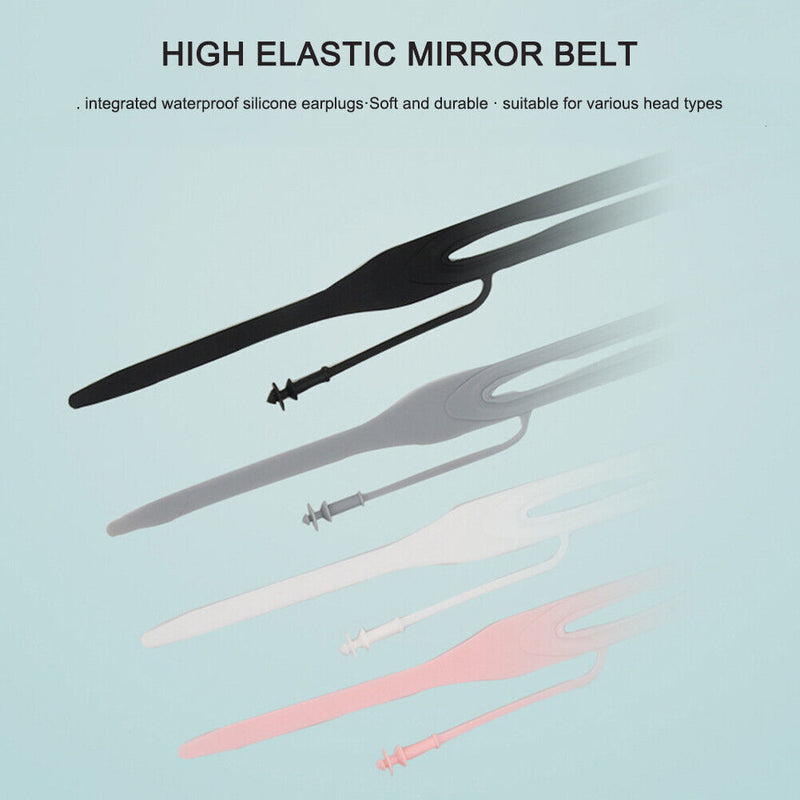 Swimming Goggles with Earplugs Waterproof HD Adults Diving Eyewear (Pink) Newly