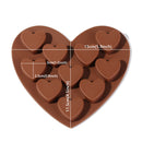 DIY Decor Cake Making Ice Tray Chocolate Mold Heart Shaped Silicone Mould