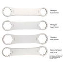 Stainless Steel Mountain Bike Front Fork Axle Wrench Bicycle Repair Tool Kits