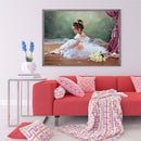 Full Round Drill Diamond Painting 5D DIY Ballet Girl Rhinestone Mosaic Picture