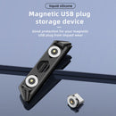 3 in 1 Magnet Cable Plug Case Micro Type C 8 Pin Charger Plugs Storage Box