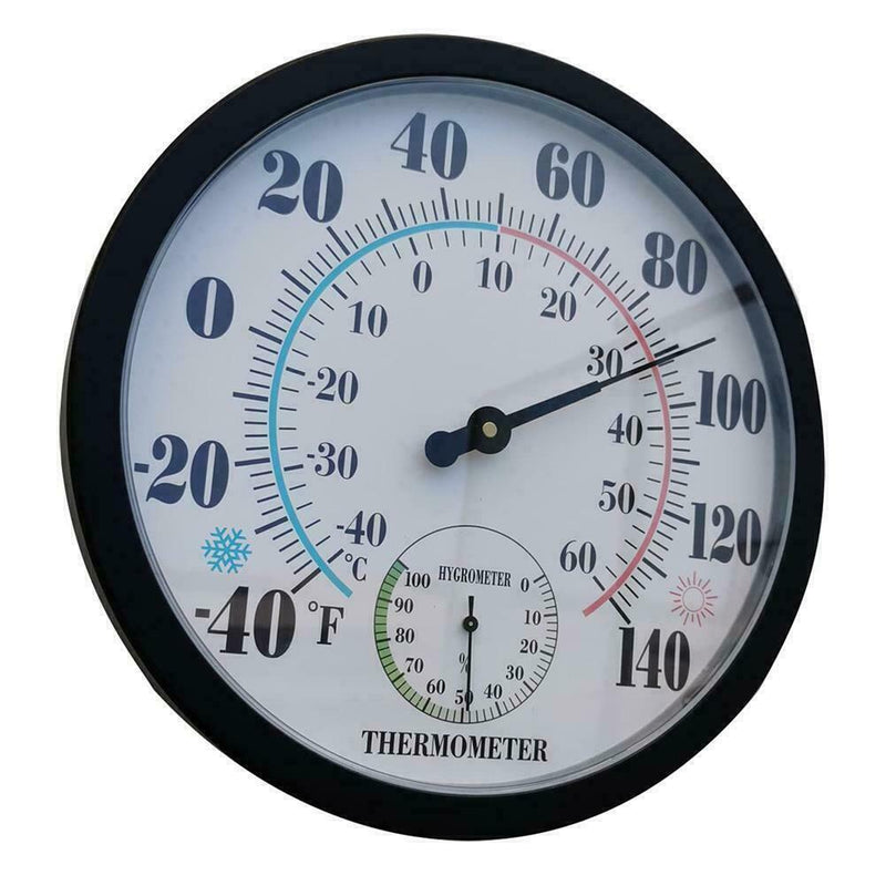 Large Thermometer Meter Outdoor Garden Humidity Hygrometer Tool Analog C1B5