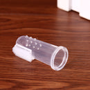 Pet Finger Toothbrush Silicone Dog Tooth Cleaner Cat Teeth Cleaning(Blue) Newly